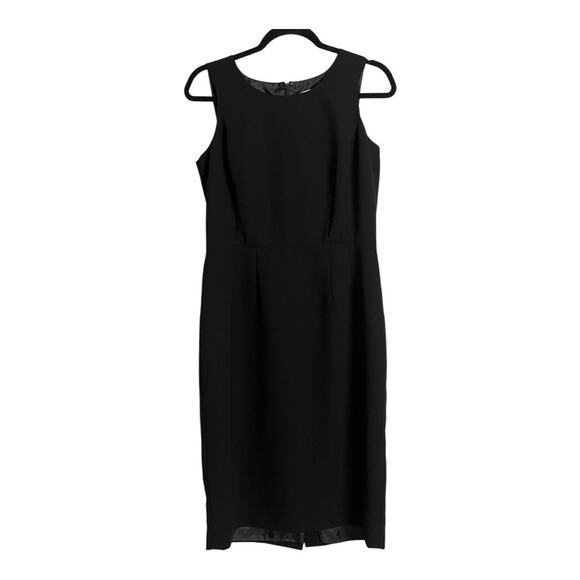 Calvin Klein Dress Black Cocktail Pencil Fitted Sheath Classic Career 10 - Picture 1 of 9